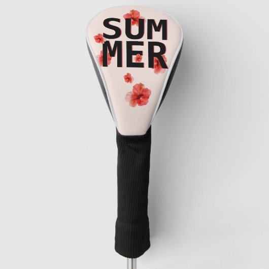 Tropischer Sommer Hibiskus Golf Headcover (Vorderseite)