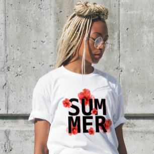 Tropischer Sommer Hibiskus T-Shirt