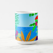 Tropischer Sommer Kaffeetasse (Mittel)