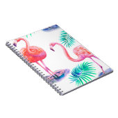 Tropischer Sommer mit Flamingos-Blätter und Exo Notizblock (Rechte Seite)