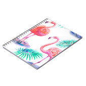 Tropischer Sommer mit Flamingos-Blätter und Exo Notizblock (Linke Seite)