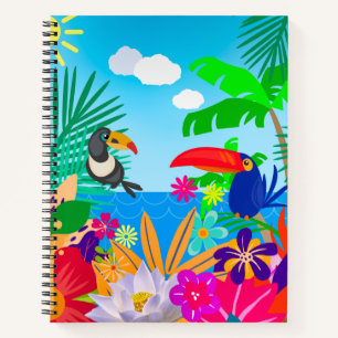 Tropischer Sommer Notizblock