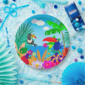 Tropischer Sommer Pappteller (Party)
