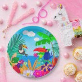 Tropischer Sommer Pappteller (Party)