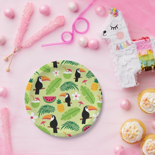 Tropischer Sommer Pappteller (Party)