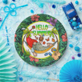 Tropischer Sommer Pappteller (Party)