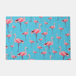Tropischer Sommer Pink Flamingo Muster Fußmatte