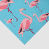 Tropischer Sommer Pink Flamingo Muster Seidenpapier (Ausschnitt)