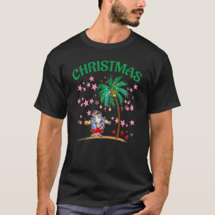 Tropischer Sommer Santa Clause Hawaiian Summer Coc T-Shirt