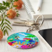 Tropischer Sommer Schlüsselanhänger (Seite)