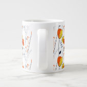 Tropischer Sommer | Schöne gelbe Blumen Design Jumbo-Tasse (Rückseite)