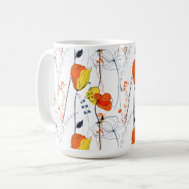 Tropischer Sommer | Schöne gelbe Blumen Design Kaffeetasse