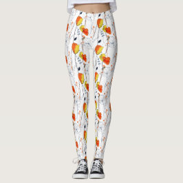 Tropischer Sommer | Schöne gelbe Blumen Design Leggings