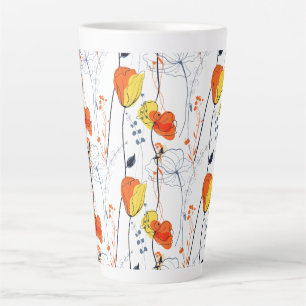 Tropischer Sommer Schöne gelbe Blumen Design Milchtasse