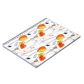 Tropischer Sommer | Schöne gelbe Blumen Design Notizblock (Linke Seite)