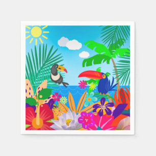 Tropischer Sommer Serviette