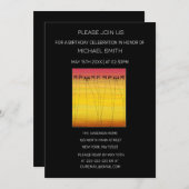 Tropischer Sommer Sonnenuntergang Geburtstag Einladung (Vorne/Hinten)