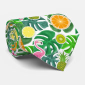 Tropischer Sommer-Spaß Krawatte (Gerollt)