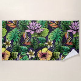 Tropischer Sommer-Spaß Strandtuch