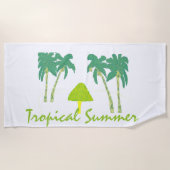 Tropischer Sommer Strandtuch (Vorderseite)