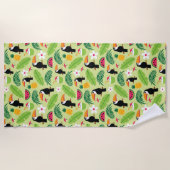 Tropischer Sommer Strandtuch (Vorderseite)