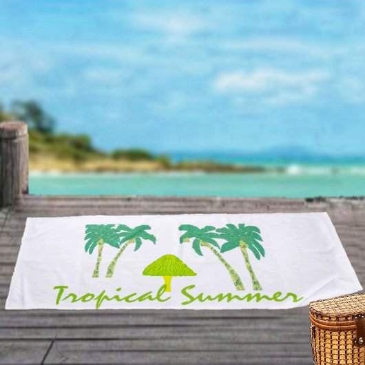 Tropischer Sommer Strandtuch