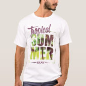 tropischer Sommer T-Shirt (Vorderseite)