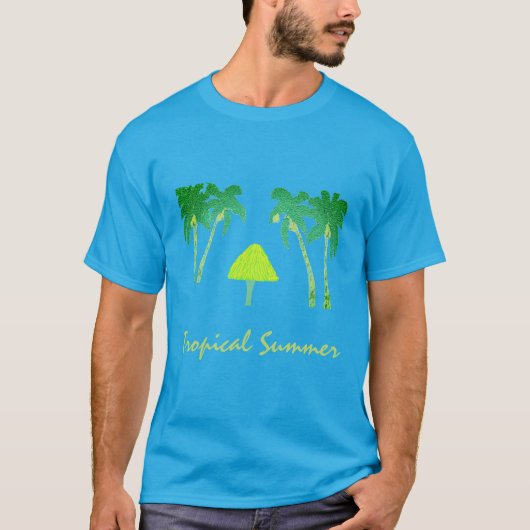 Tropischer Sommer T-Shirt (Vorderseite)