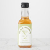 Tropischer Sommercocktail Bachelorette Mini Labels Alkoholflaschenetikett (Vorderseite)
