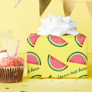 Tropischer Sommerküstenfruchtdruck Geschenkpapier