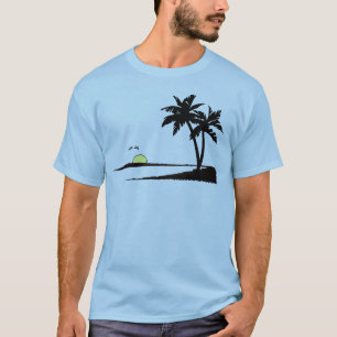 tropischer Sommersonnenuntergang T-Shirt