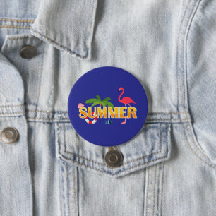 Tropischer Sommerspass Button