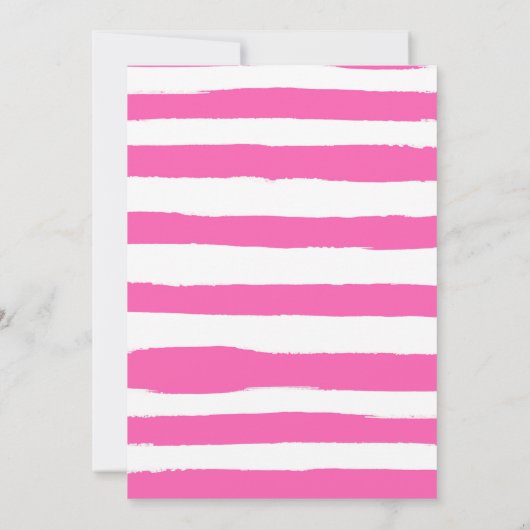 Tropischer Sommerspass Girl's Pool Party Geburtsta Einladung (Rückseite)