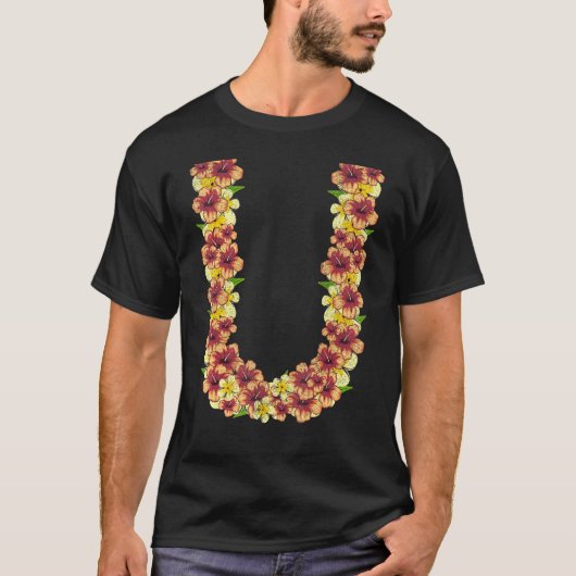 Tropischer Sommerurlaub Hawaiianische Blume Floral T-Shirt (Vorderseite)