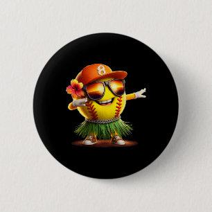 Tropischer Sommerurlaub Lustiges Hawaii Softll Ll  Button