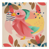 Tropischer Songbird im Paradies Poster (Vorderseite)