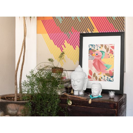 Tropischer Songbird im Paradies Poster