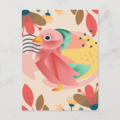 Tropischer Songbird im Paradies Postkarte (Vorderseite)