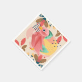 Tropischer Songbird im Paradies Serviette (Ecke)