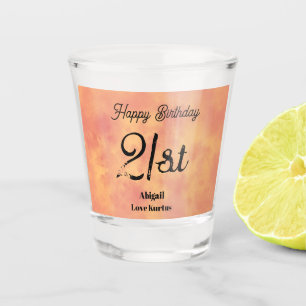 Tropischer Sonnenaufgang 21. Shot Glass Schnapsglas