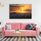 Tropischer Sonnenaufgang auf der Leinwand (Insitu (Wohnzimmer))
