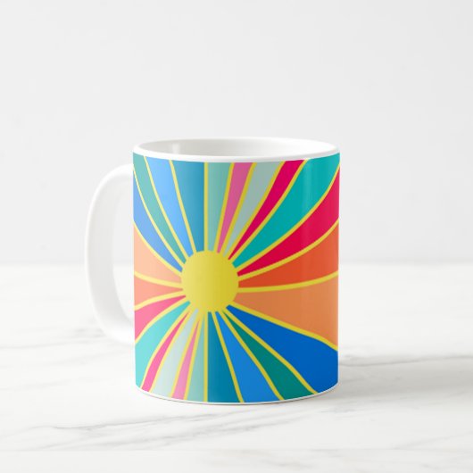 Tropischer Sonnenaufgang Kaffeetasse (Vorderseite Links)