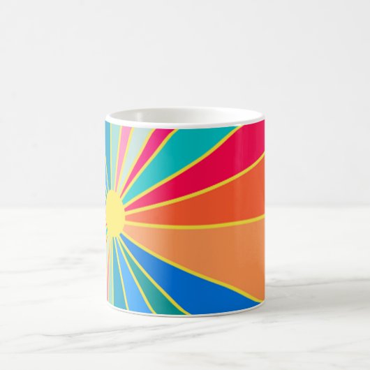 Tropischer Sonnenaufgang Kaffeetasse (Mittel)