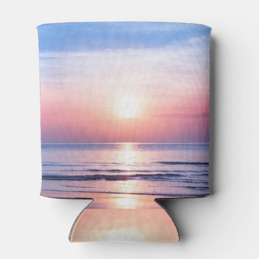 Tropischer Sonnenaufgang: Meer, Himmel, Ruhe Dosenkühler (Rückseite)