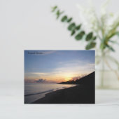 Tropischer Sonnenaufgang Postkarte (Stehend Vorderseite)