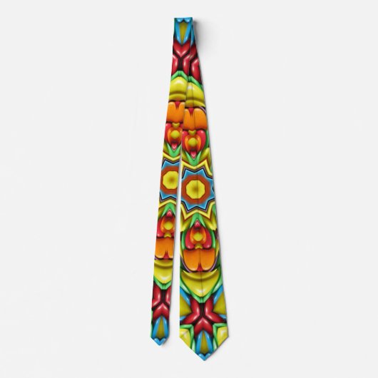 Tropischer Sonnendurchbruch-Vintages Krawatte (Rückseite)