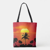TROPISCHER SONNENSATZ Schulter Tasche (Rückseite)