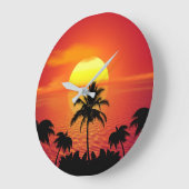 TROPISCHER SONNENSCHLAG GROßE WANDUHR (Winkel)