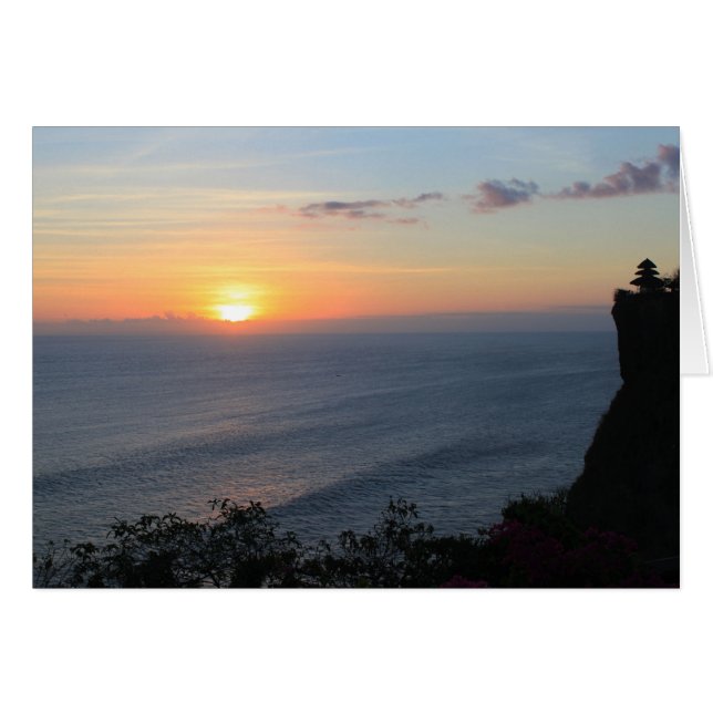 Tropischer Sonnenuntergang (Vorderseite (Horizontal))