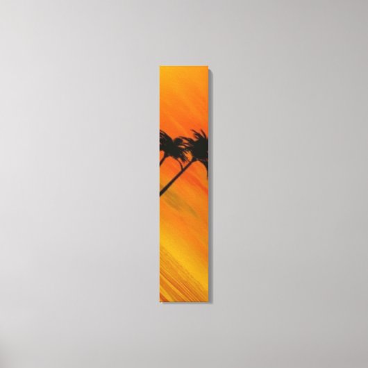 Tropischer Sonnenuntergang 4-4 Leinwanddruck (Vorderseite)